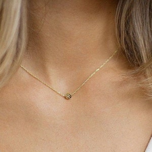 Gold Initial Necklace , Initial Necklace , Personalized Jewelry , Letter Necklace , Dainty Necklace , Personalized Gifts,Valentines Day Gift
