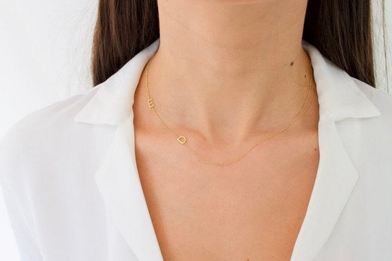 6 MM Initial Necklace Initial Necklace Personalized Necklace Letter Necklace Dainty Necklace Christmas Gifts Personalized Gifts Etsy