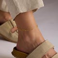 Chain Anklet , Double Chain Anklet , Silver Anklet , Dainty Anklet, Minimalist Anklet , Summer Anklet, Anklet Bracelet, Mothers Day Gift