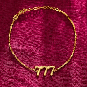 Änglanummerarmband, 111, 222, 333, 444, 555, 666, 777, 888 999, Lyckonummerarmband, Nummerarmband, Mors dag-present, Present till henne bild 5