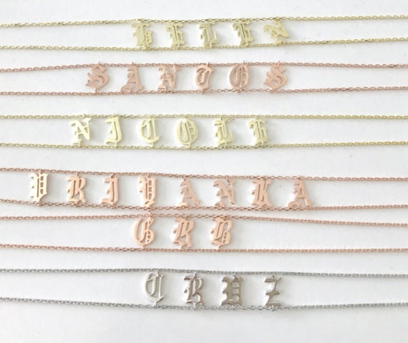 Custom Name Choker Necklace