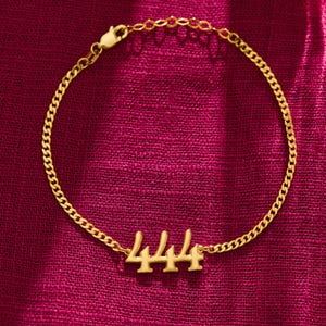 Änglanummerarmband, 111, 222, 333, 444, 555, 666, 777, 888 999, Lyckonummerarmband, Nummerarmband, Mors dag-present, Present till henne bild 7