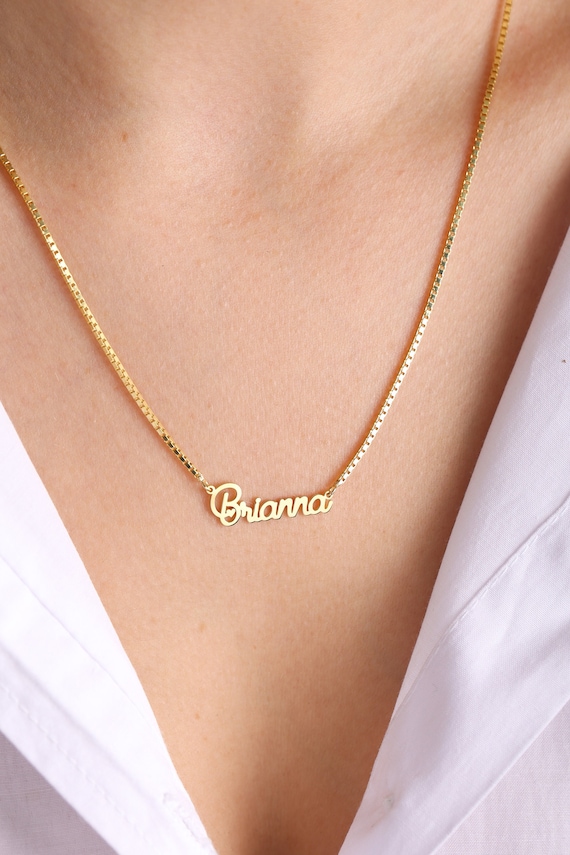 Personalized purchases Gold Name Necklace