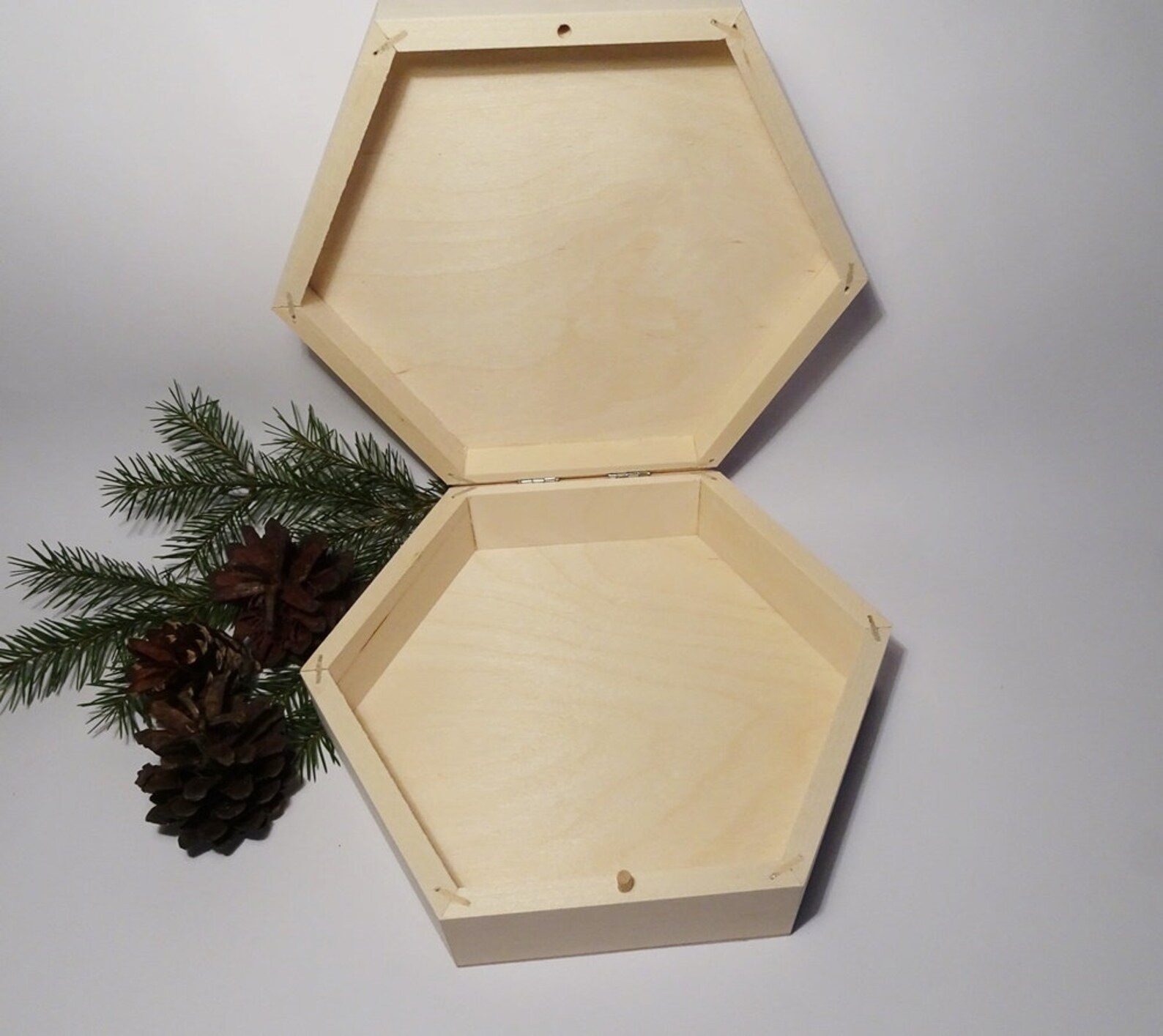 Hexagon Box / Hexagon Wooden Box / Hexagon Box Gift Box / 20 Etsy