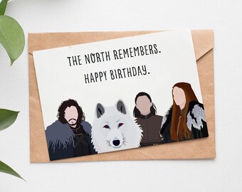 Game Of Thrones Birthday Card Etsy Game Of Thrones Birthday Card Etsy
