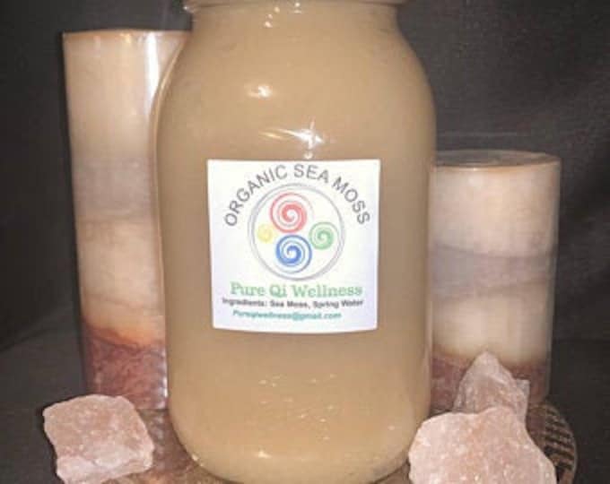 32oz* TURMERIC Infused 100% Organic Wild-Crafted Irish Moss Gel (Sea Moss Gel) Made to ORDER by a Naturopathic Doctor!! *Free Shipping*