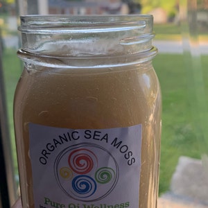 8oz* 100% Organic Wild-Crafted Irish Sea Moss Gel Sealed and Made to order by a Naturopathic Doctor!! FREE SHIPPING!!