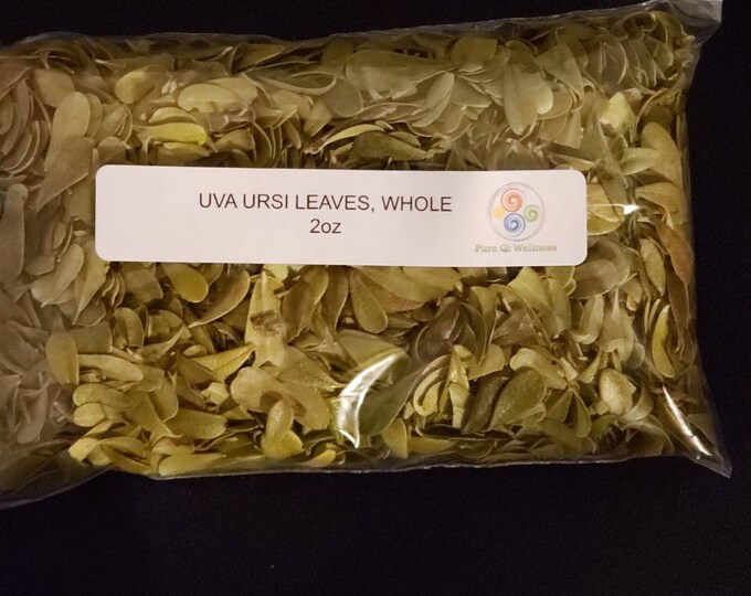 Uva Ursi Leaves, whole 2oz and Container ***Start your own Herb Collection*** Free Shipping