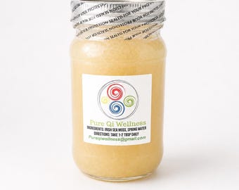 16oz* 100% Organic Wild-Crafted Irish Sea Moss Gel Sealed and MADE TO ORDER by Naturopathic Doctor!! Free Shipping!