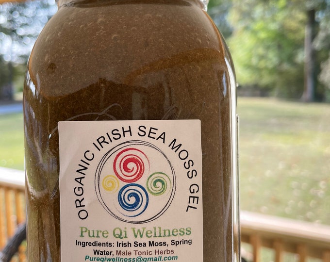 Echinacea infused 100% Organic Wild-Crafted Irish Sea Moss Gel Sealed and Made to Order by a Naturopathic Doctor!!  **Free Shipping**