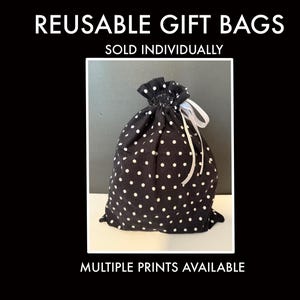 Birthday Gift Bag | Reusable Gift Bag | Christmas Gift Bag | Cloth Gift Bag | Eco-Friendly Gift Bag | Sustainable Gift Wrap | Handmade Bag