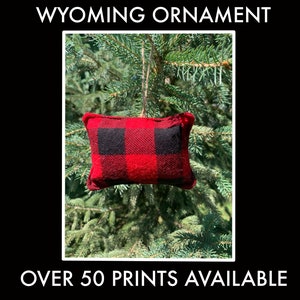 Wyoming Ornament l Wyoming Christmas Ornament l Wyoming Decor l Wyoming Wedding Favor l Wyoming Souvenir l Grand Teton Souvenir l WY Gift