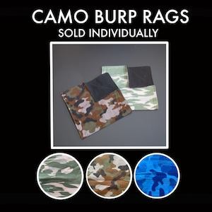 Camo Burp Rag | Camouflage Baby Gift l Deer Hunting Baby Shower l Duck Hunting Baby l Hunting Baby Shower l Outdoors Baby l Camo Baby Shower
