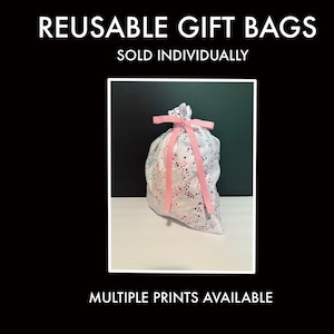Birthday Gift Bag | Reusable Gift Bag | Christmas Gift Bag | Cloth Gift Bag | Eco-Friendly Gift Bag | Sustainable Gift Wrap | Handmade Bag