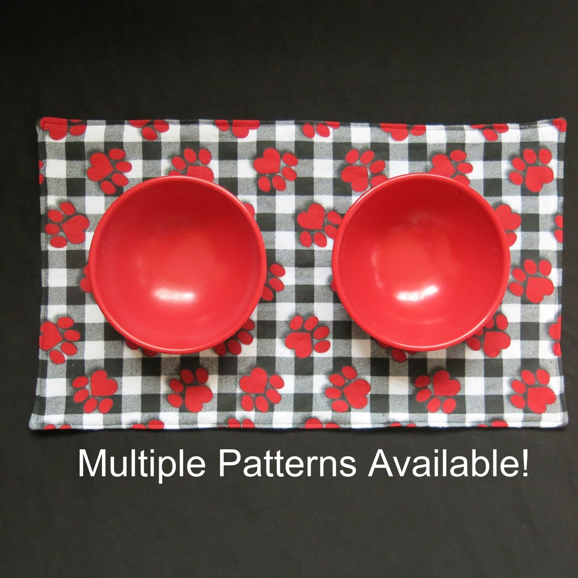 Cat Food Mat Cat Bowl Mat Cat Placemat Cat Print Mat Etsy