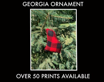 Georgia Ornament l Georgia Christmas Ornament l Georgia Holiday Decor l Georgia Wedding Favor l Georgia Souvenir l Georgia Home Decor l