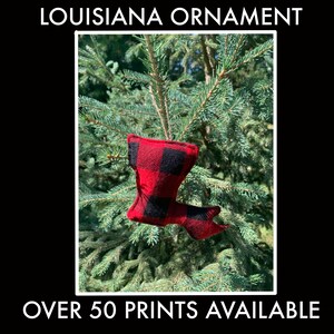 Louisiana Ornament l Louisiana Christmas Ornament l Louisiana Holiday Decor l Louisiana Decor l Louisiana Wedding Favor l Louisiana Souvenir