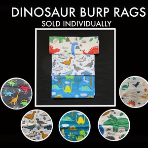 Dinosaur Burp Rag  l Baby Boy Gift l Dinosaur Gift l Dino Gift l Dinosaur Baby Gift l Dinosaur Baby l Dino Baby Shower l Dinosaur Nursery