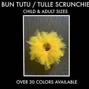Tutu Scrunchies l Tulle Scrunchies l Bun Tutu l Ballet Hair Accessory l Dance Hair Accessory l Dance Scrunchies l Ballet Accessory l