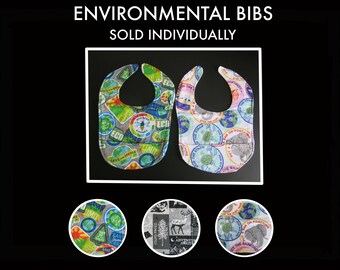 Flannel Baby Bib: Eco-Friendly Prints, Sustainable Baby Gift