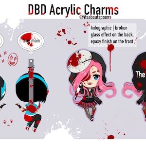 DBD: Feng Min and Susie (The Legion) Acrylic Charms