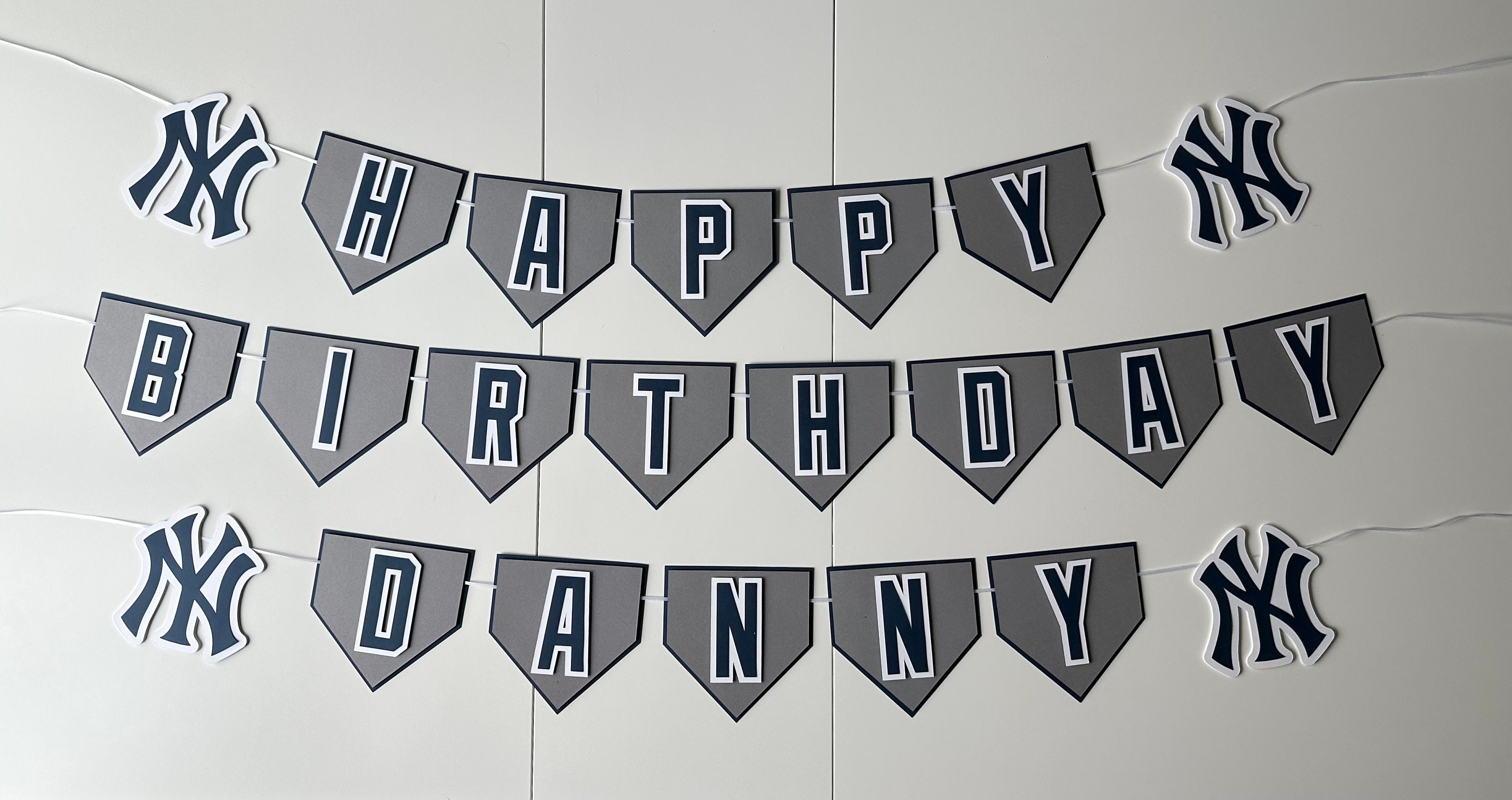 Bronx Bombers Banner MLB Theme Birthday Banner Garland Party Supply - Etsy