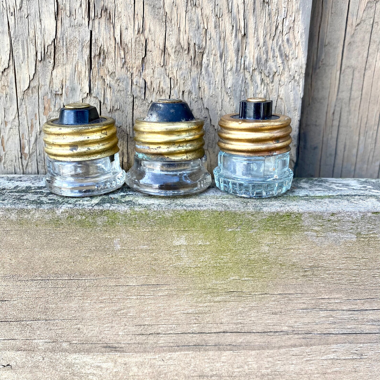 3 Glass Screw In Plug Fuses Vintage Electrical Hardware Etsy