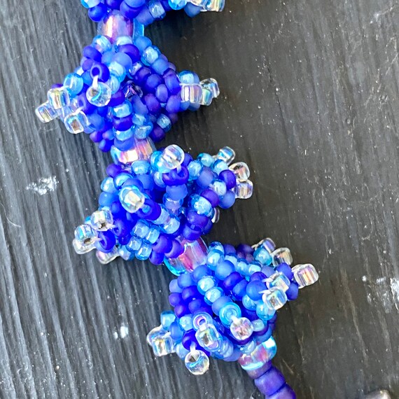 Seed Bead Sewn/Woven Multiple Strand Brac… Gem