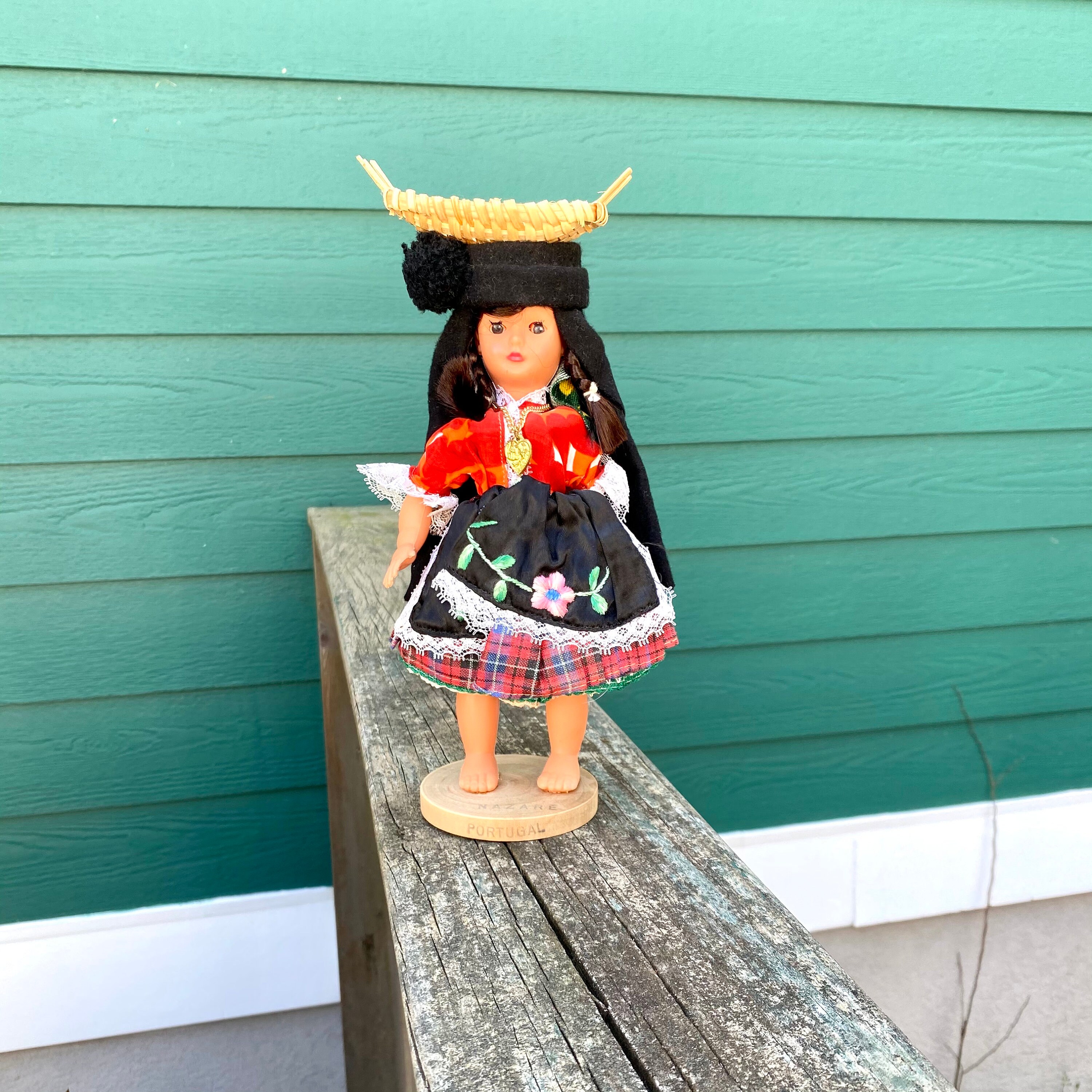 Nazare Portugal Souvenir Doll Vintage Folk Art Sleeping Eye Etsy