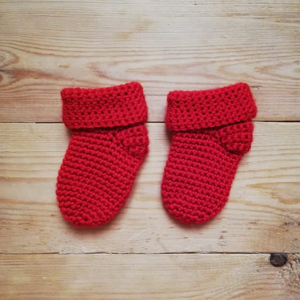 Written pattern Crochet baby socks