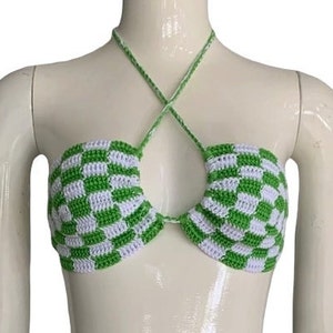 DIGITAL Download Crochet Checkered Bikini Set Pattern RaeCheckeredBikini set image 9