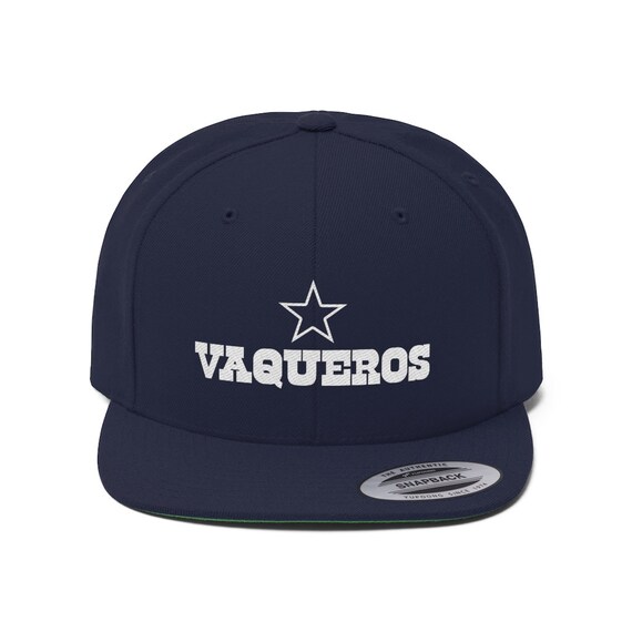 VAQUEROS Unisex Flat Bill Hat Dallas 