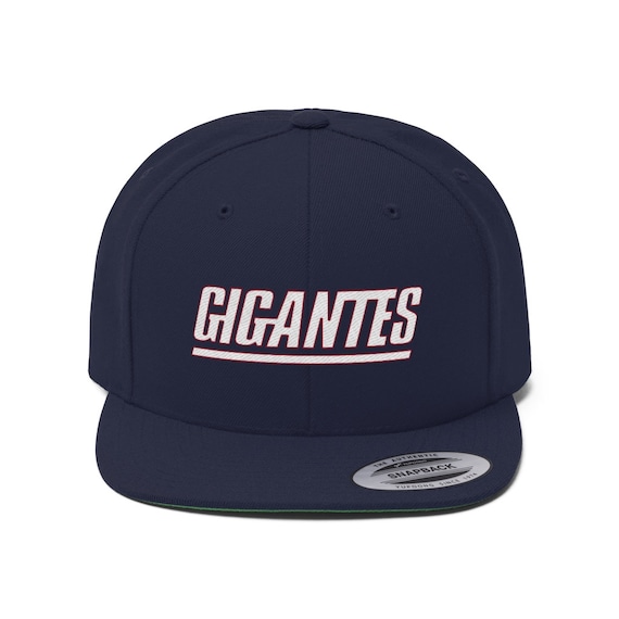 GIGANTES Unisex Flat Bill Hat New York Giants Football 