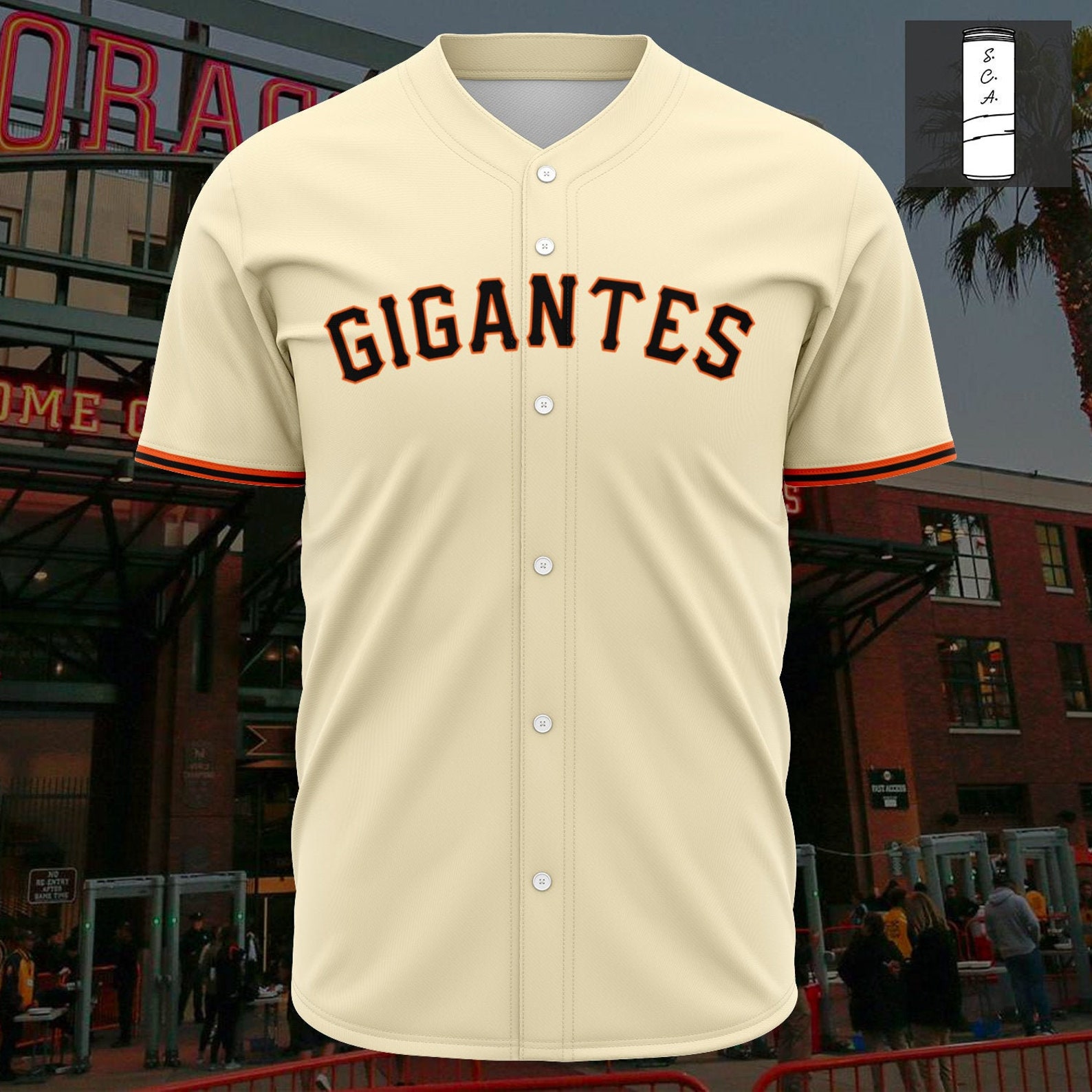 SF GIGANTES Baseball Jersey San Francisco Giants Baseball Etsy