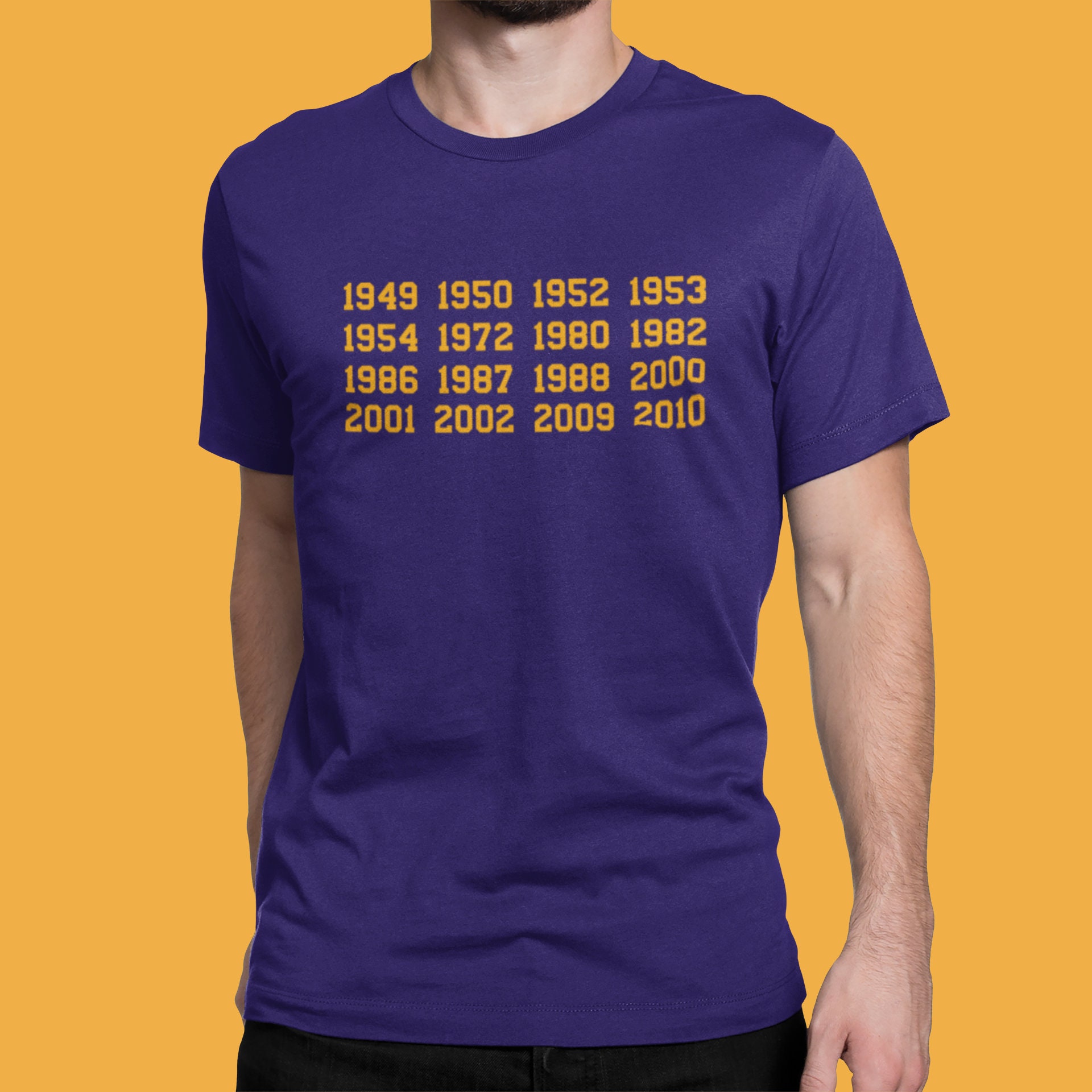 Banners Unisex Short Sleeve Tee Los Angeles Lakers Basketball