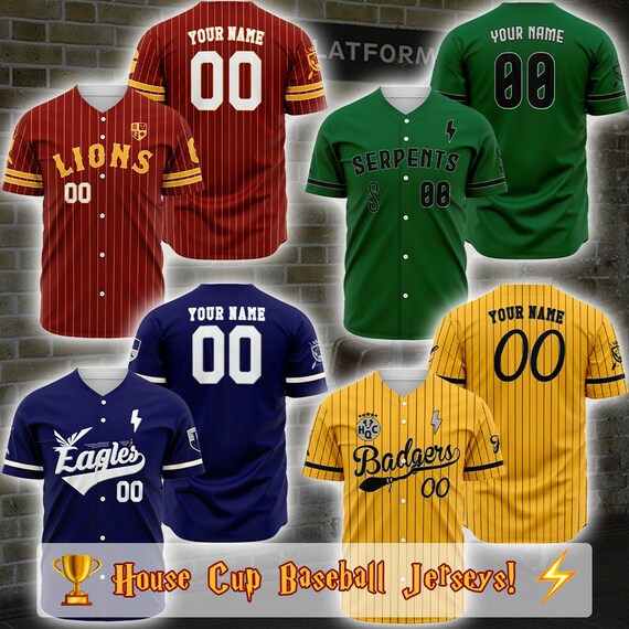 House Cup Jersey Unisex Baseball Jersey Wizard Witch Etsy