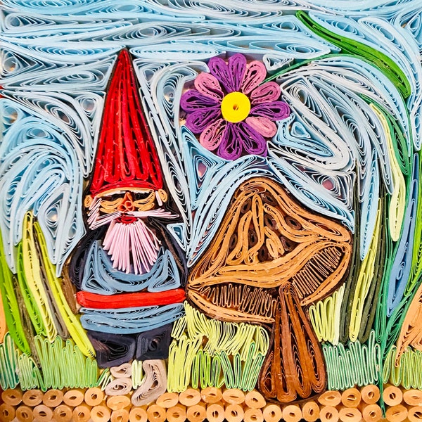 Quilling Gnome Etsy