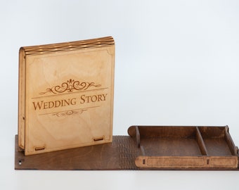 Personalized wood box, keepsake box, wooden photo box