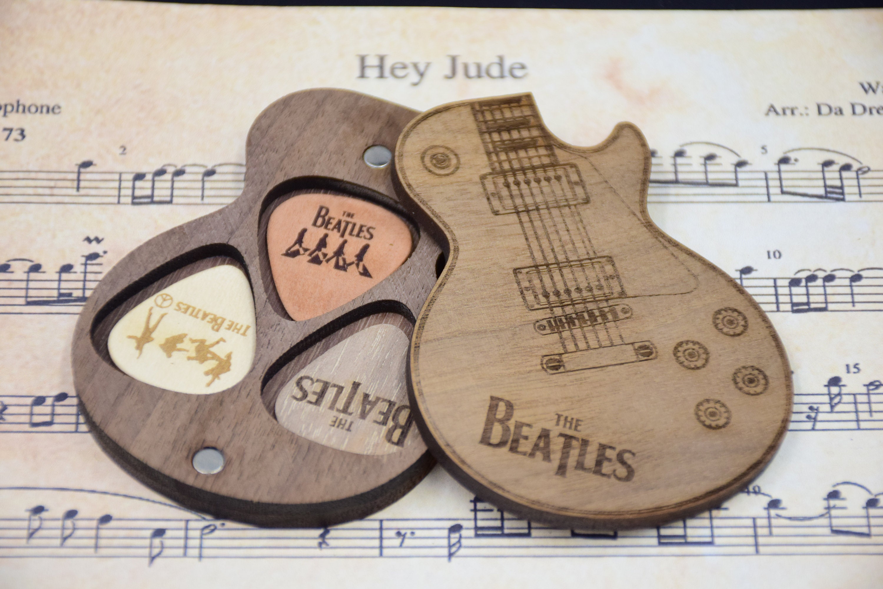 The Beatles Guitar Pick Holder Beatles Memorabilia Beatles Etsy
