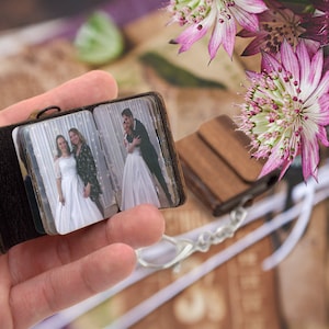 Mini Photo Album Keychain for Christmas, Long Distance Relationship Gift for Boyfriend or Girlfriend, Anniversary Gift