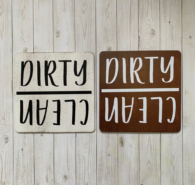 Dishwasher Clean Dirty Sign or / Etsy