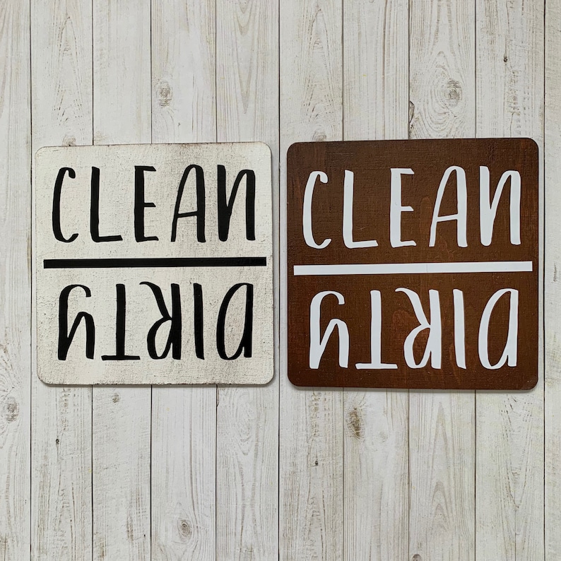 Dishwasher Clean Dirty Sign or / Etsy
