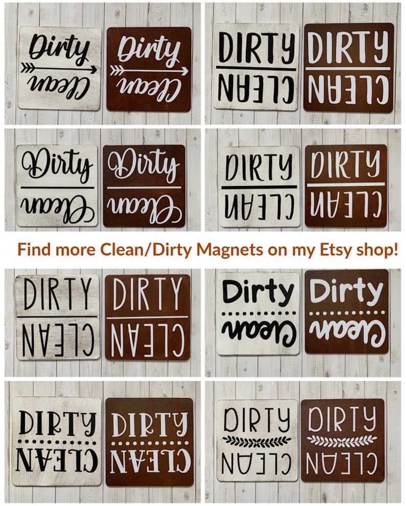 Dishwasher Clean Dirty Sign or / Etsy