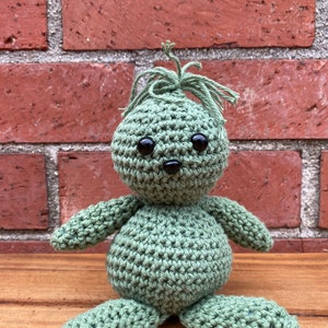 Green Stuffed Amigurumi Doll