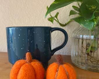 Orange Pumpkin Pair Hand Felted Wool - Medium Arcadia Home