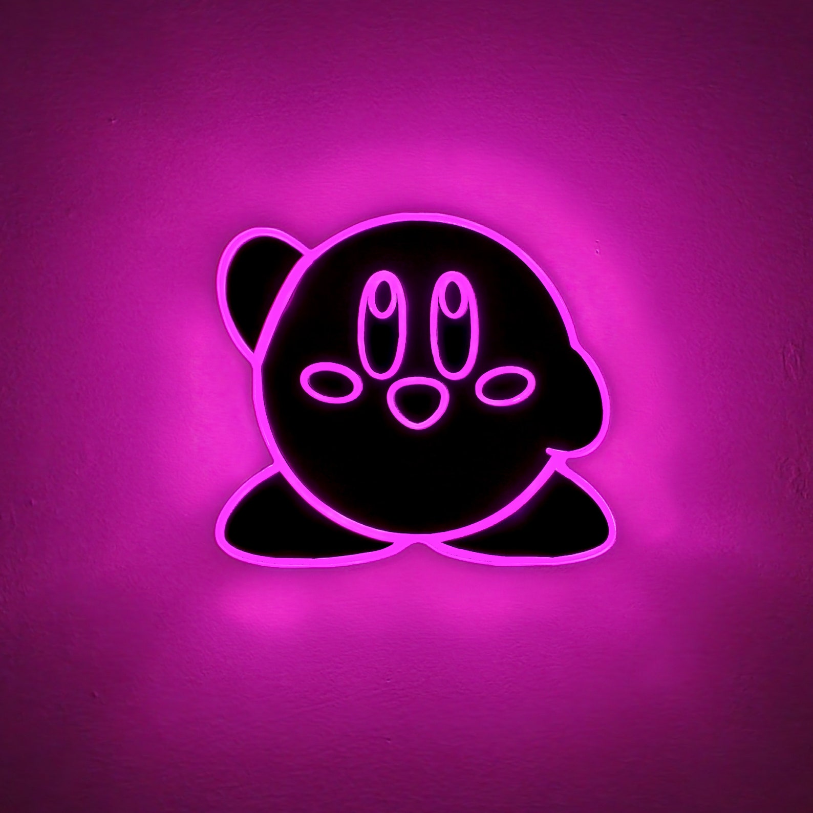 Kirby Sign Neon Like LED Light Wall Decor Night Light Etsy