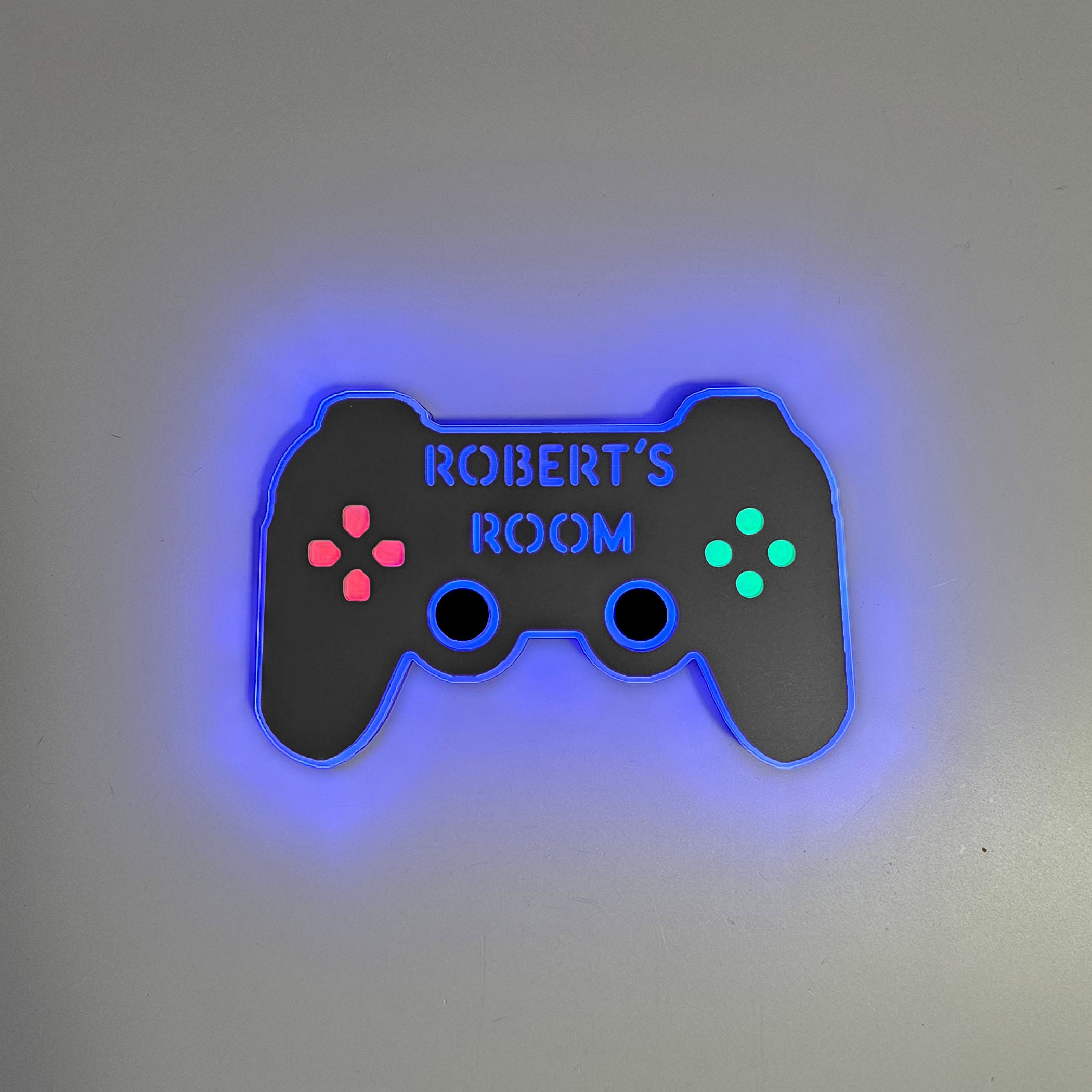 Game Controller Signs Personalized Game Controller LED Sign: Edge Lit Gaming Decor - Etsy