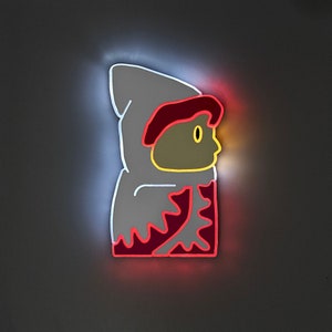 White Mage LED Sign: Final Fantasy Inspired Night Light