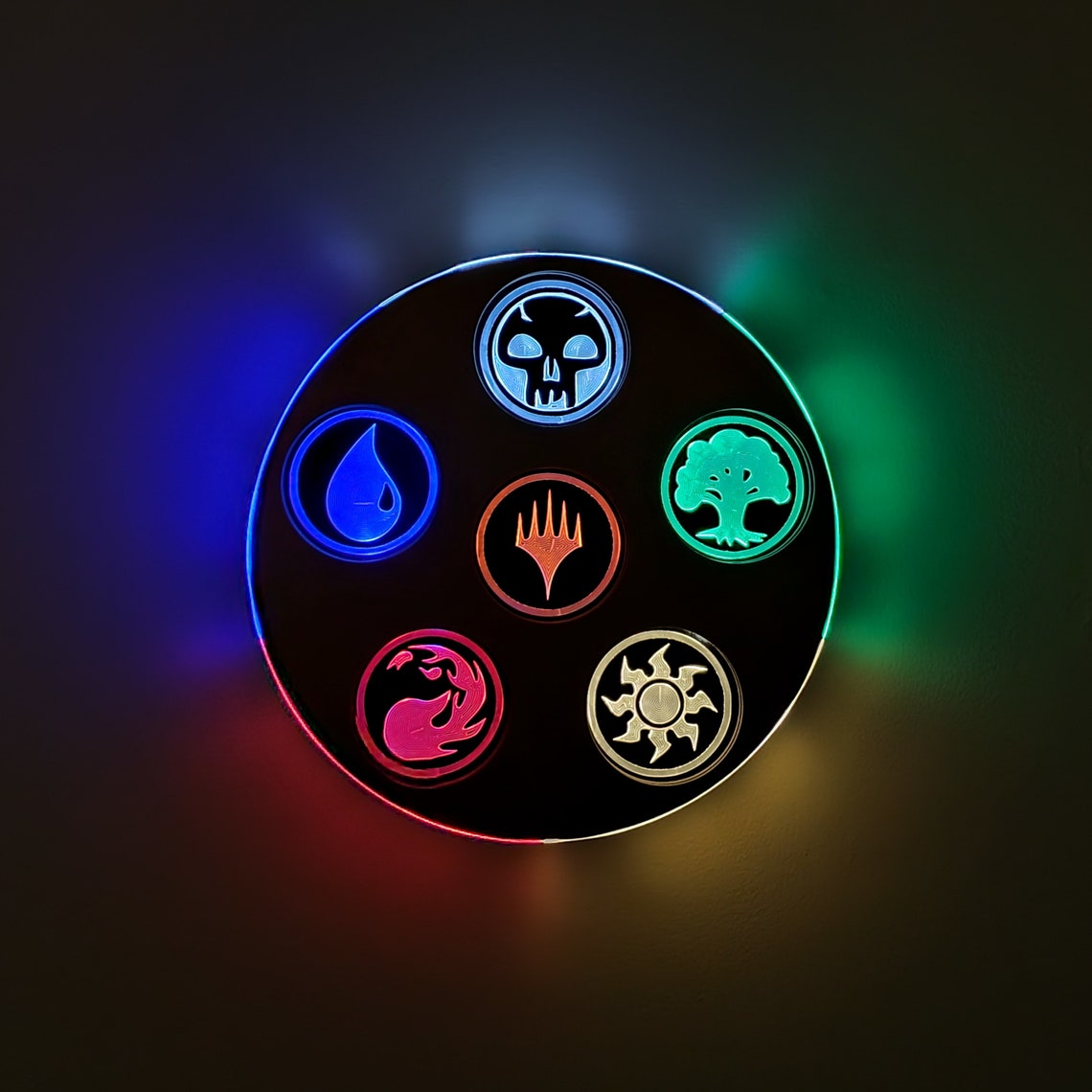 Magic the Gathering Mana Symbols Sign Neon Like LED Light Etsy
