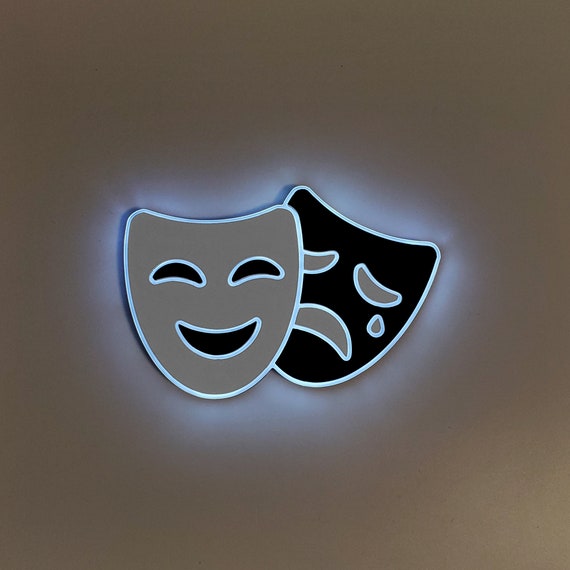 Theater Masks Sign, Neon Like, Theater Masks Night Light, Edge Lit LED, Theater  Masks Art, Drama Masks Decoration, Theater Masks Lamp -  Canada